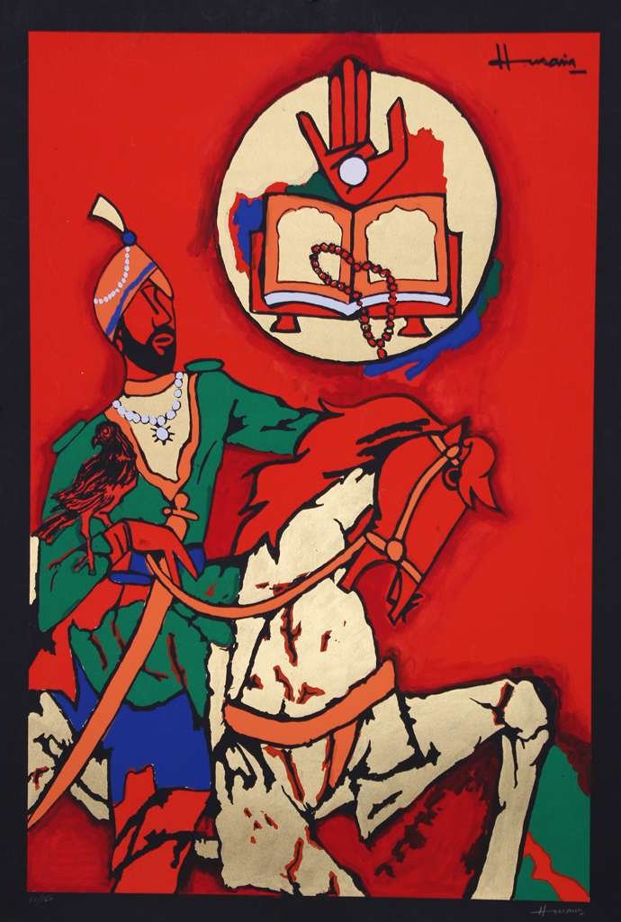 M.F Husain artwork