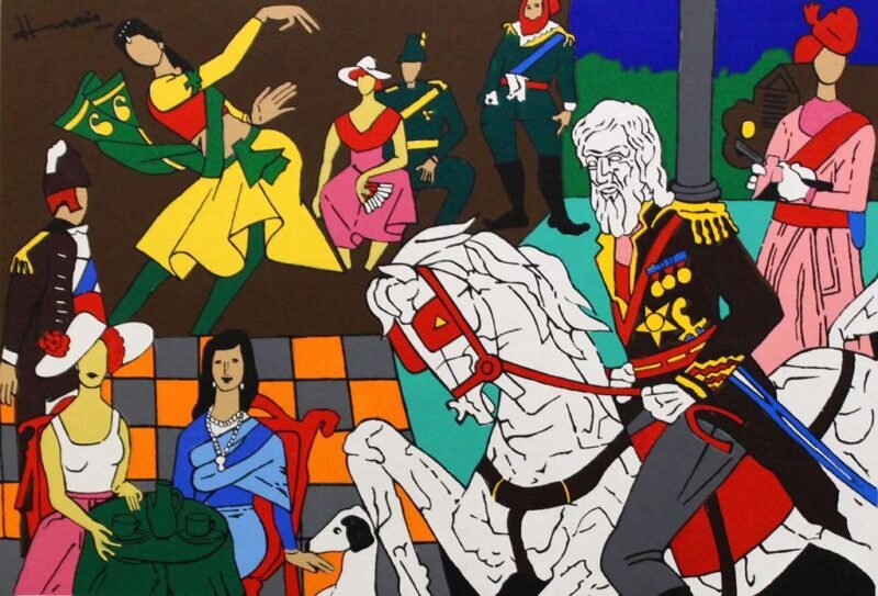 M.F Husain - British Raj
