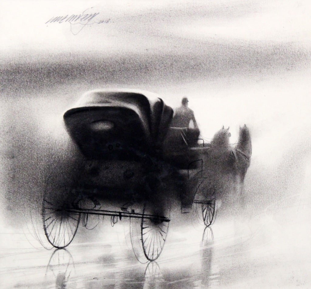 Ganesh Hire - Charcoal art v