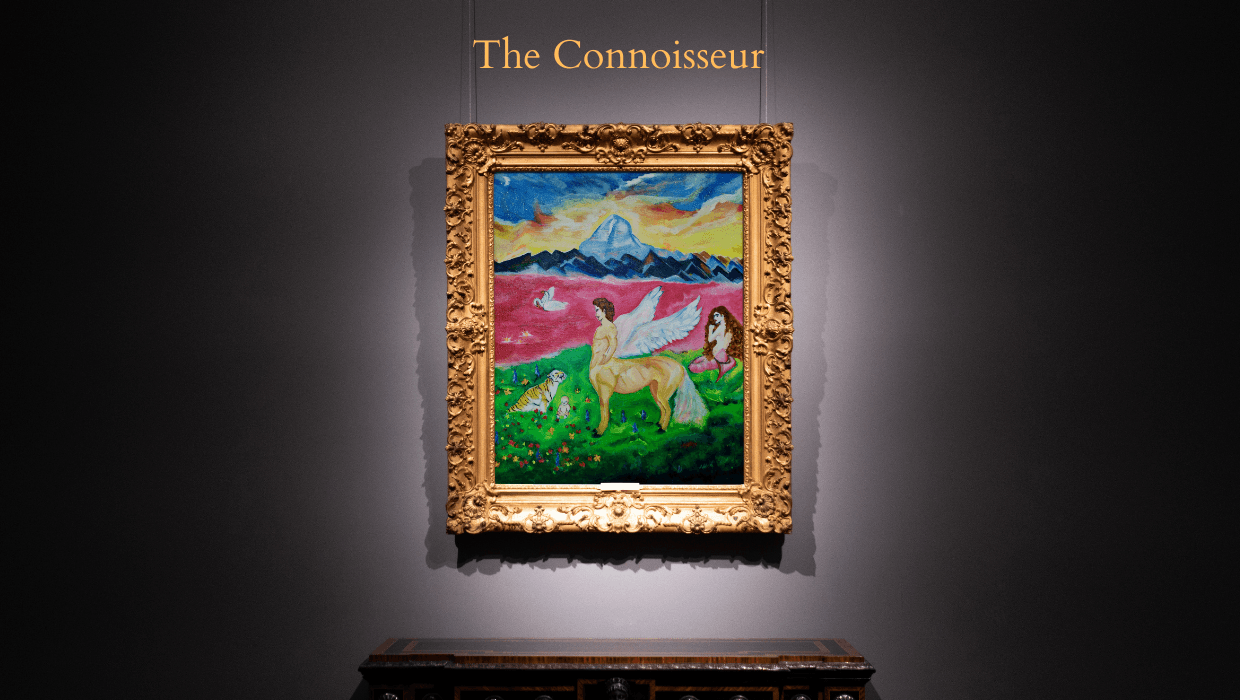 centaur painting the connoisseur by sabyasachi moulik
