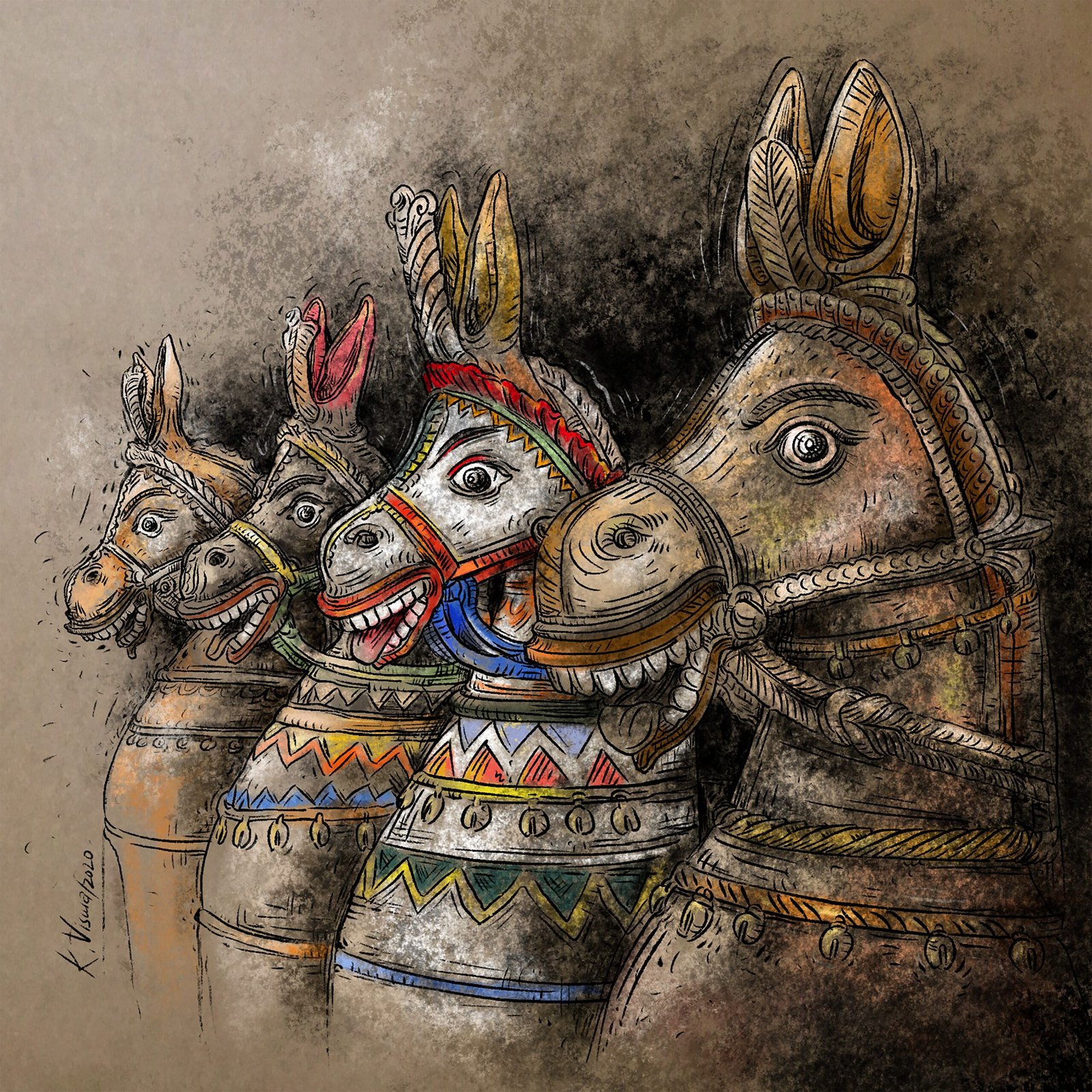 Votive horses - 2