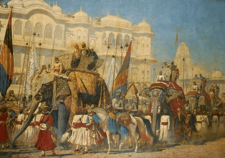 Jaipur Procession painting