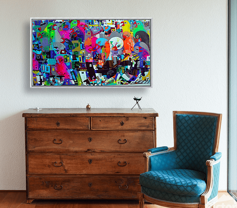horizontal painting