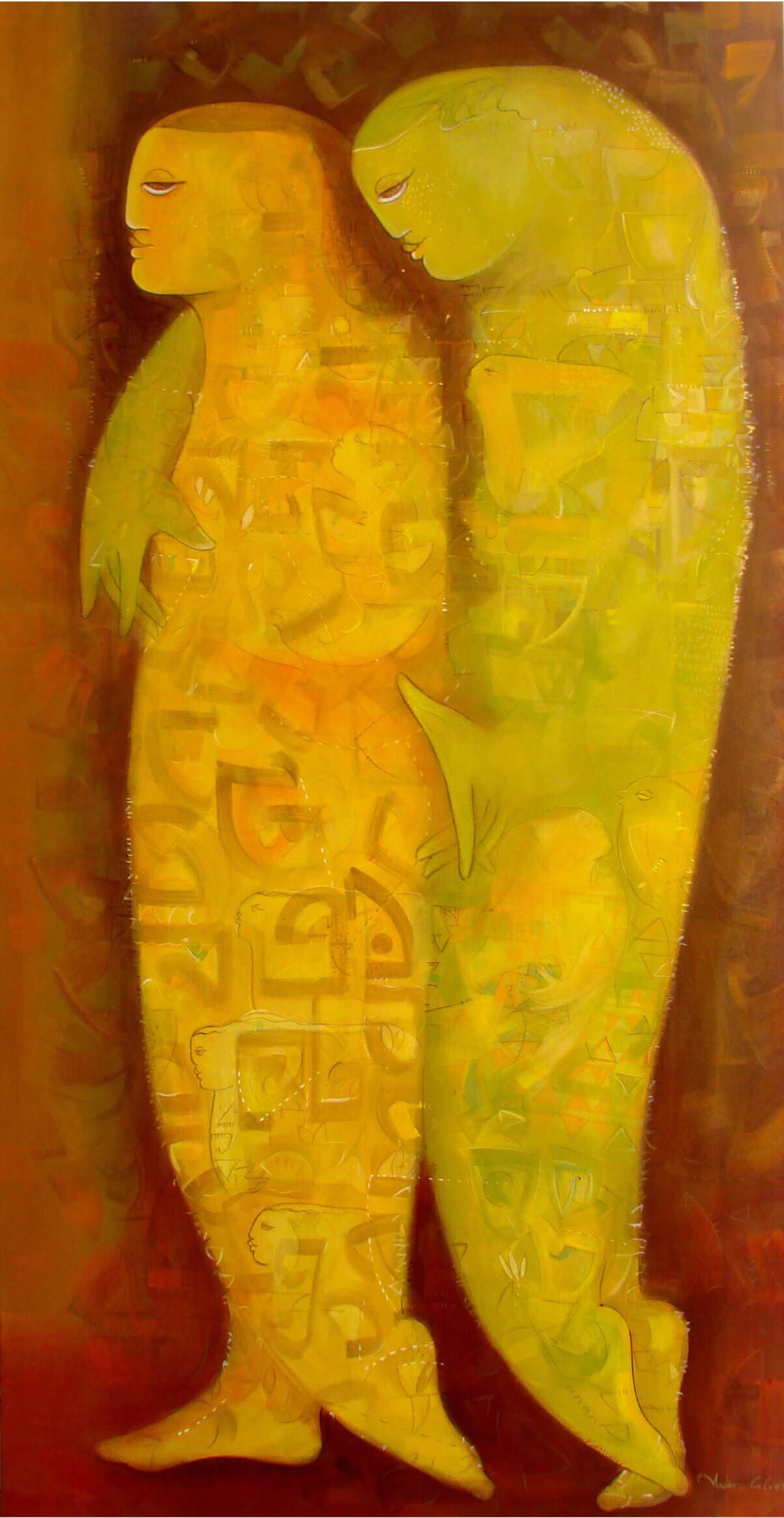 ABSTRACT FIGURE PAINTING