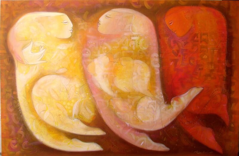 humans in love painting