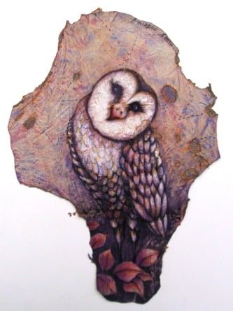 Owl bird painting