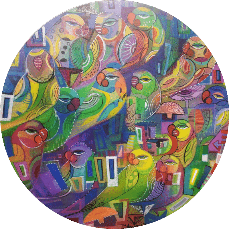 round painting
