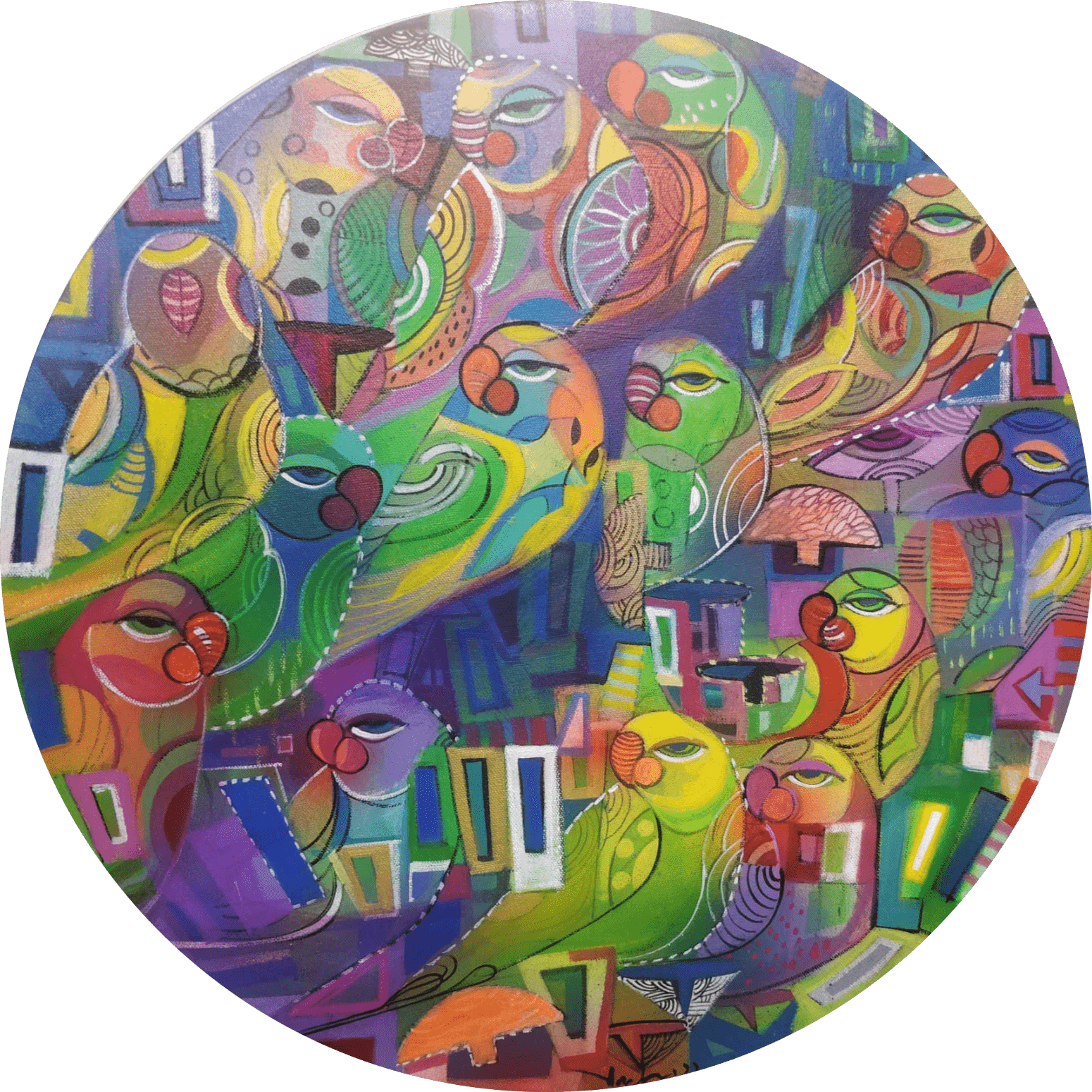 round painting